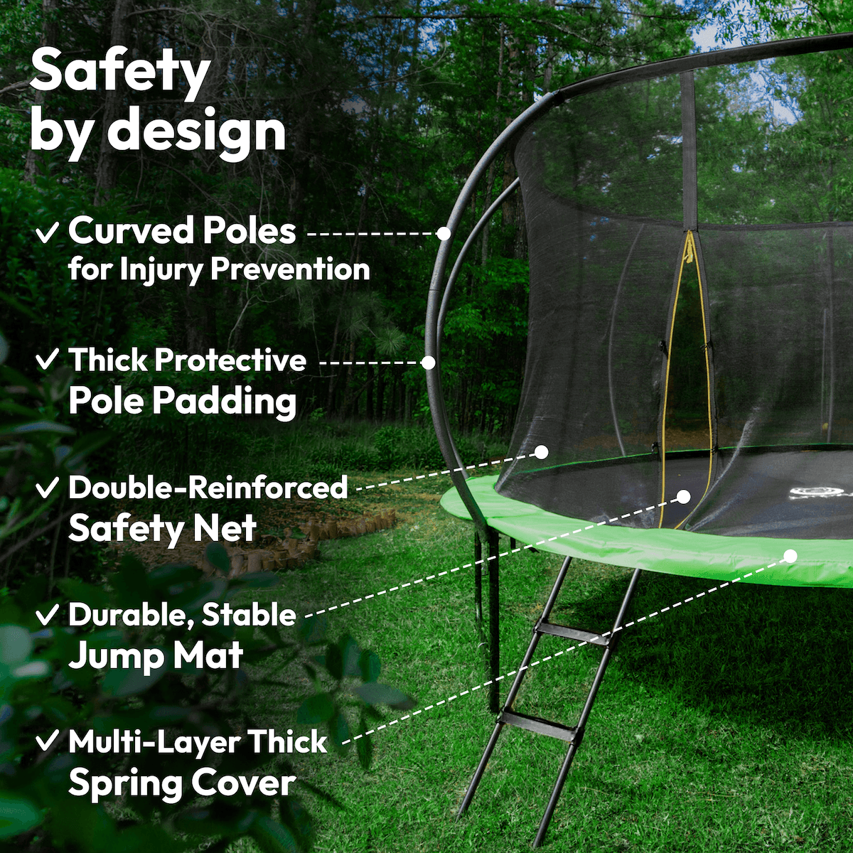 Jumpzylla Trampoline Safety Features